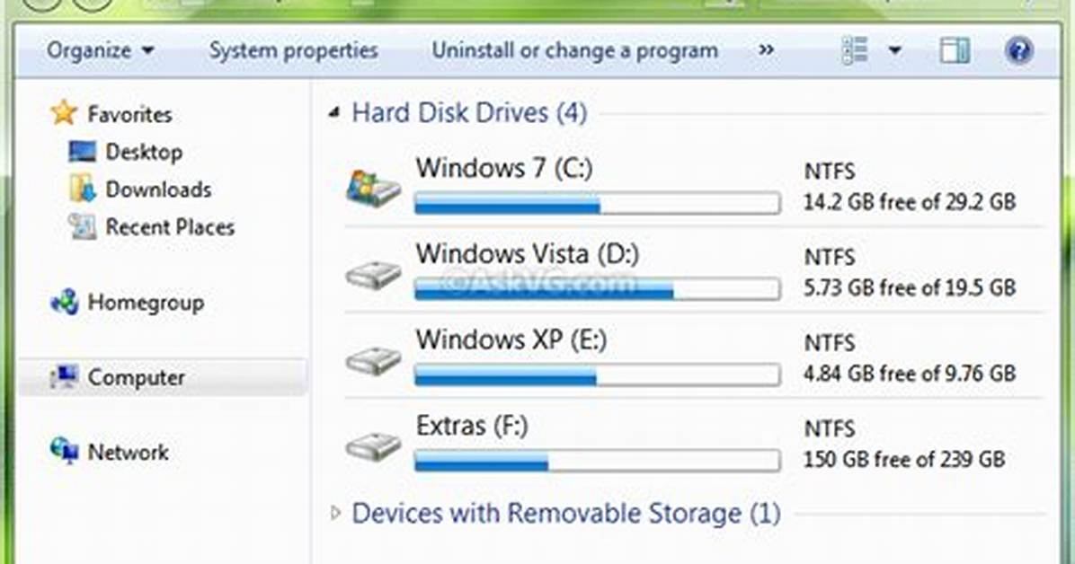 Remove "Libraries" from Windows 7 Explorer