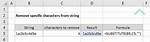 Remove Specific Characters from a String in Javascript