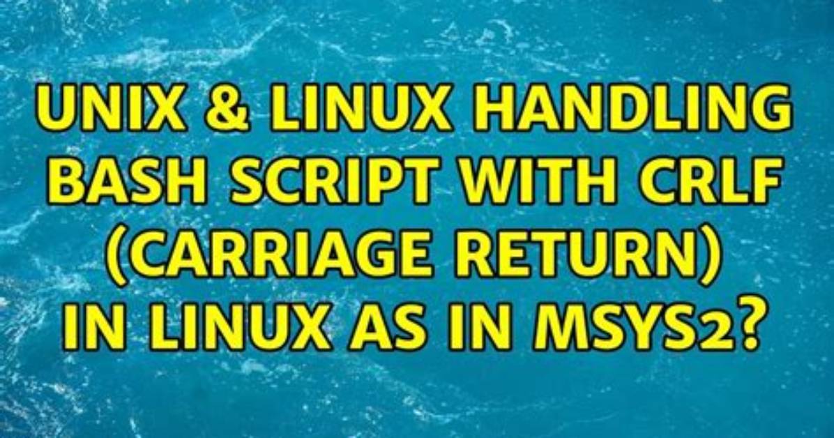 Remove the Carriage Return with Bash