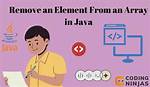 Removing an Element from an Array (Java) [Duplicate]