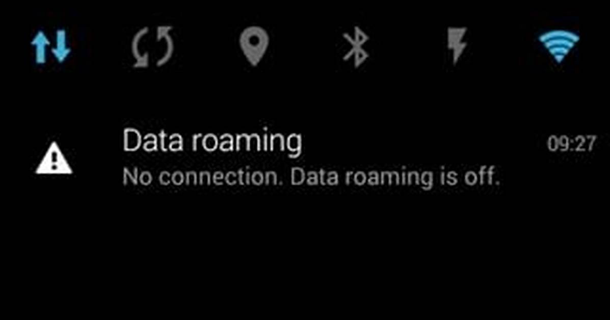 Removing Data Roaming Notification? | Android Central