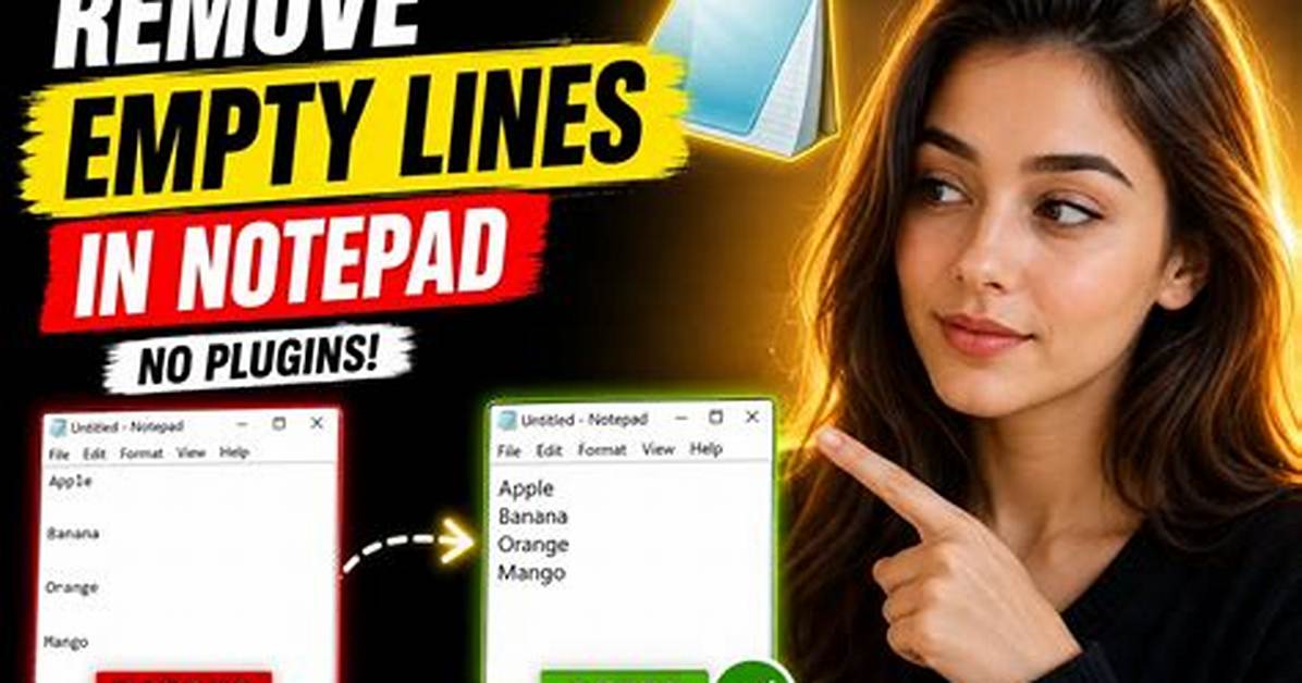 Removing Empty Lines in Notepad++