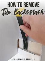 Removing Tile Backsplash