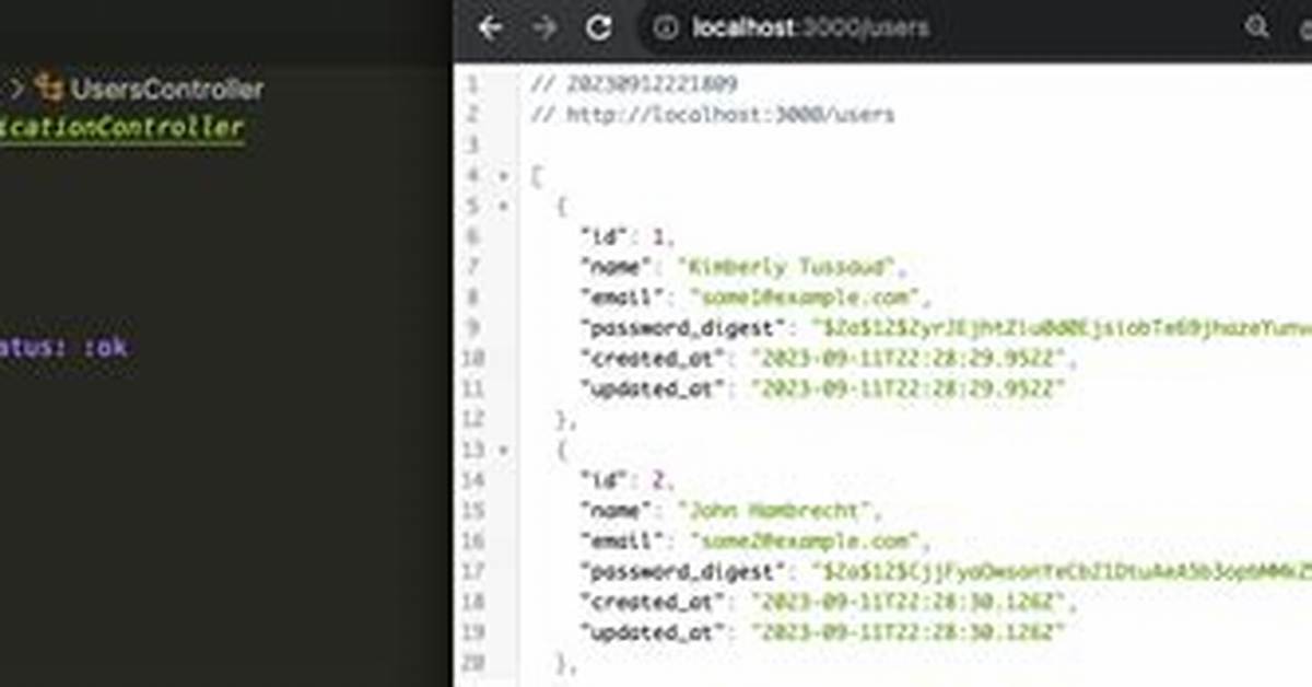 Rendering Json in Controller
