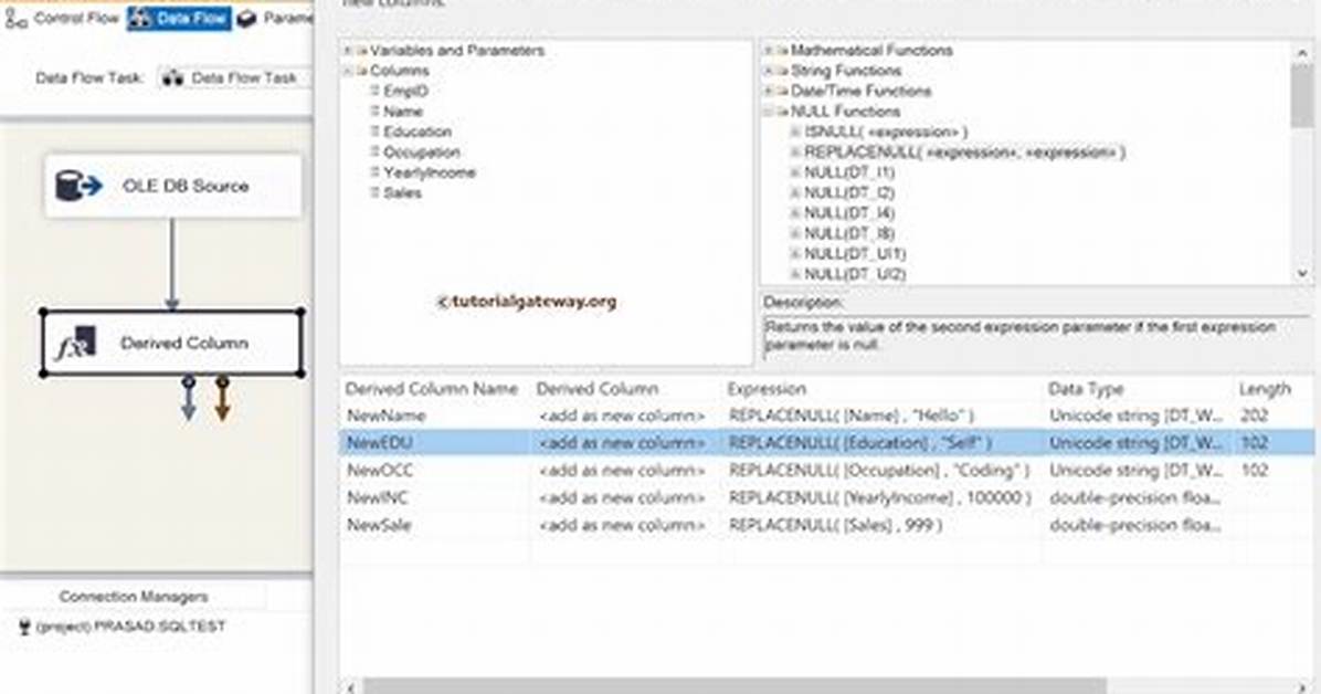 Replace Function in Ssis