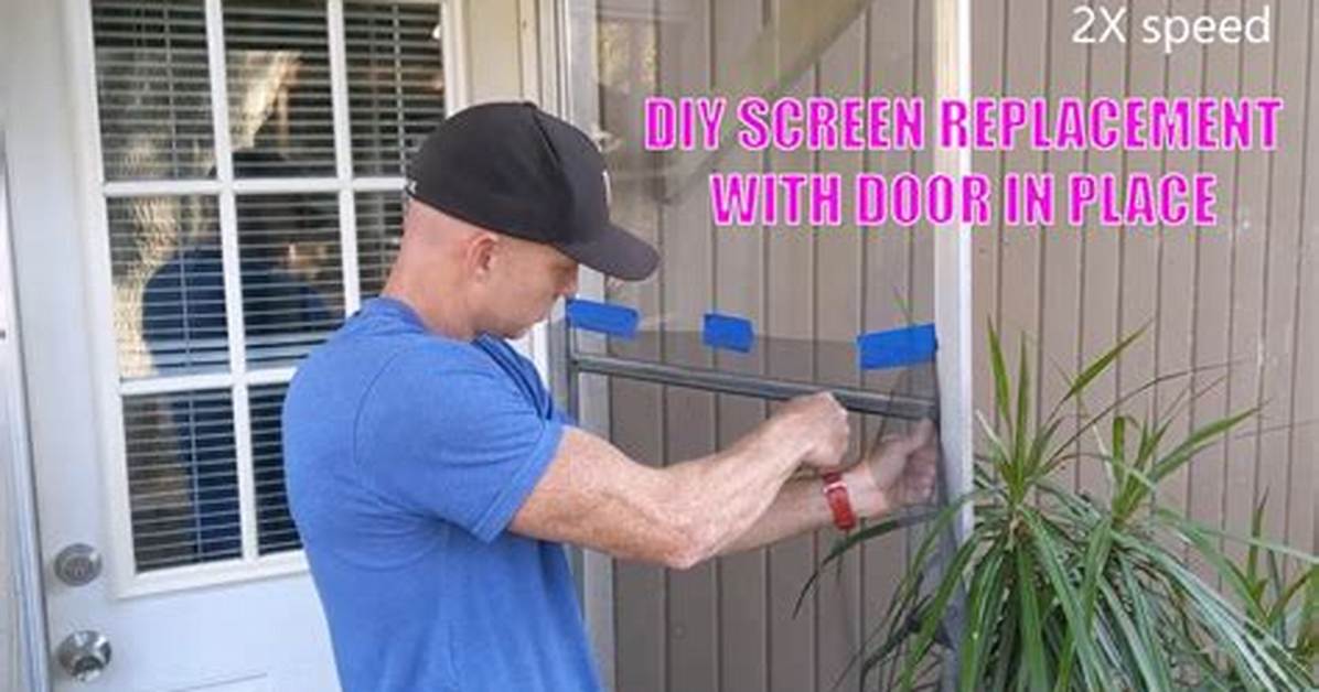Replace Screen Door