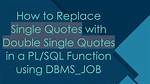 Replace Single Quotes in Sql Server