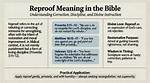 Reproof Meaning