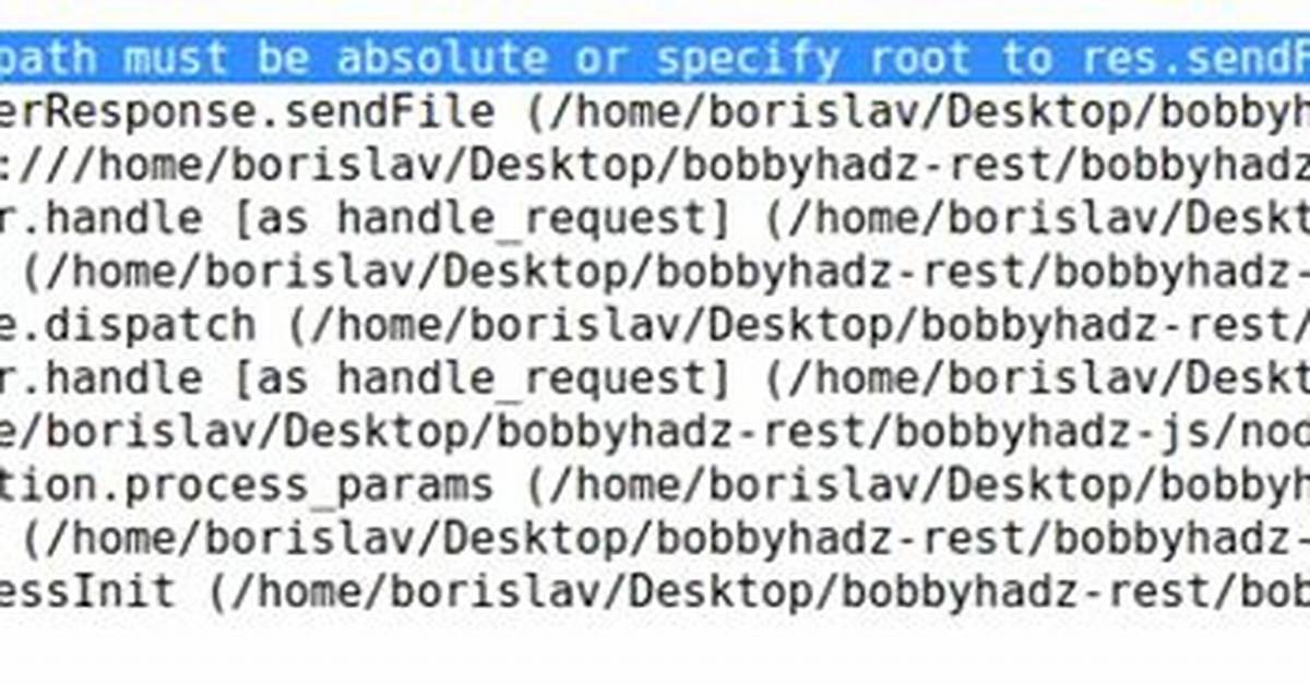 Res. sendFile Absolute Path