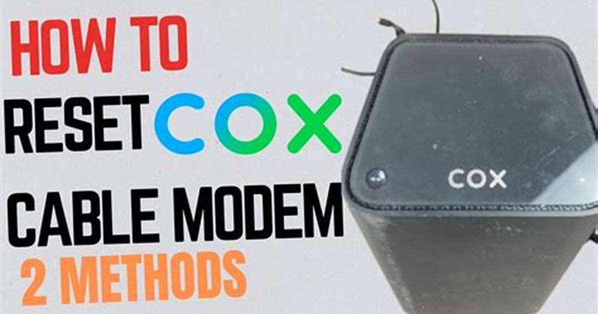 Reset Cox Modem