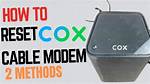 Reset Cox Modem