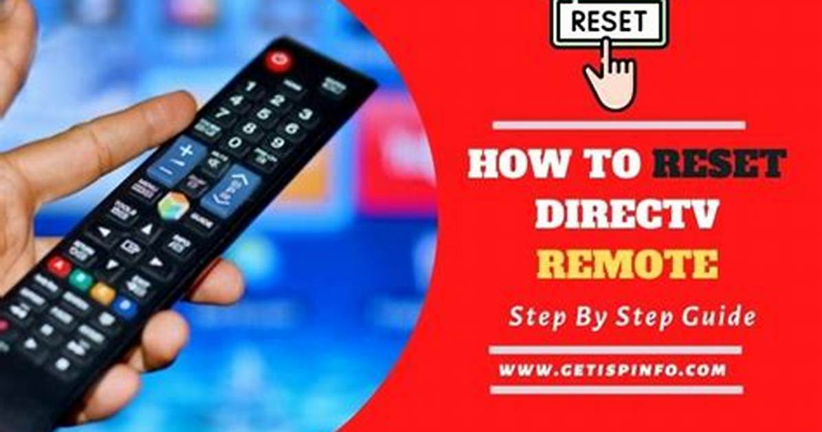 Reset Directv Remote