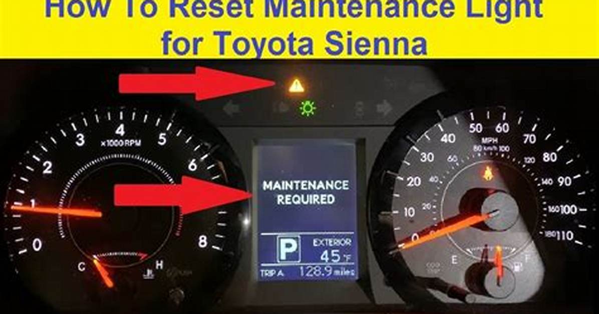 Reset Maintenance Light