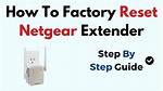 Reset Netgear Extender