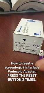 Reset Pentair Screenlogic