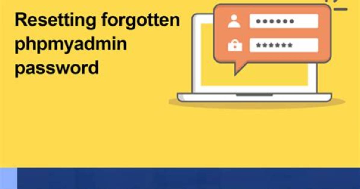 Resetting Forgotten Phpmyadmin Password