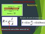 Resistivity Units