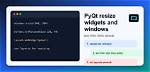 Resize Widgets with Pyqt