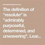 Resolute Synonym