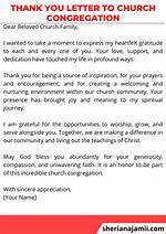 Response from a Congregation