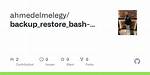 Restore Bash Script
