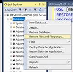 Restoring Sql Server Database From. Ss File