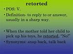 Retorted Definition