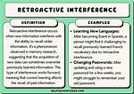 Retroactive Interference Example