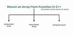 Return Array in a Function