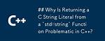 Returning String from C Function