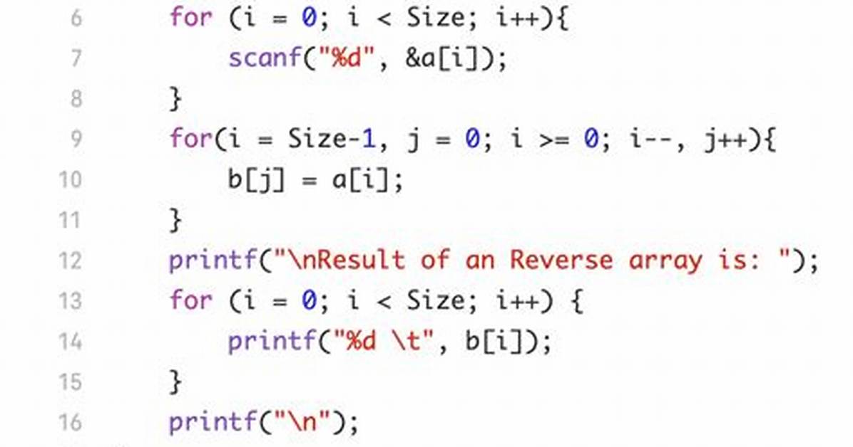Reverse for Loop for Array Countdown