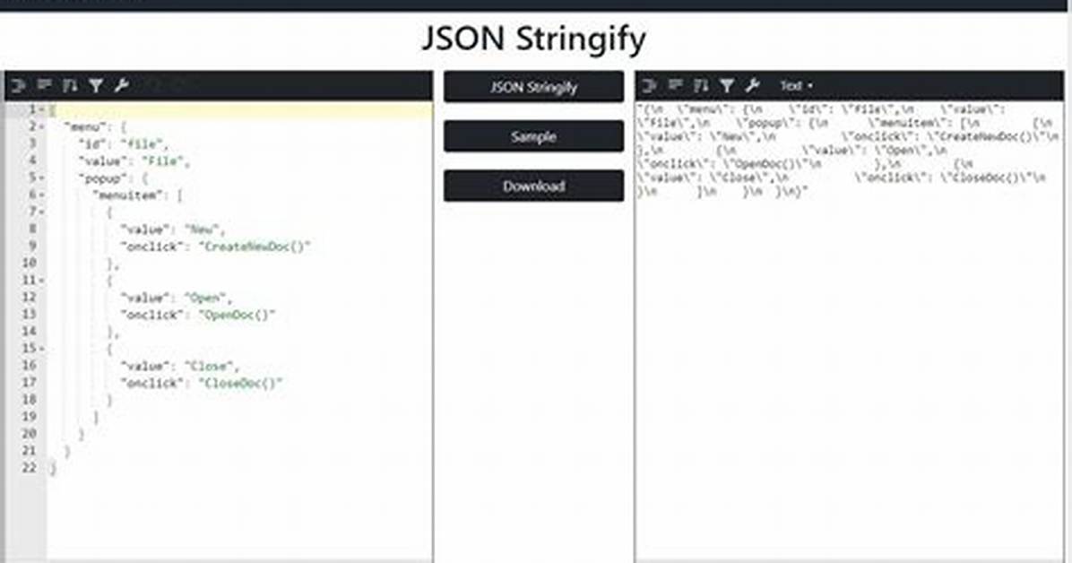 Reverse of Json. Stringify?