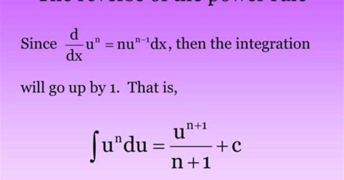 Reverse Power Rule