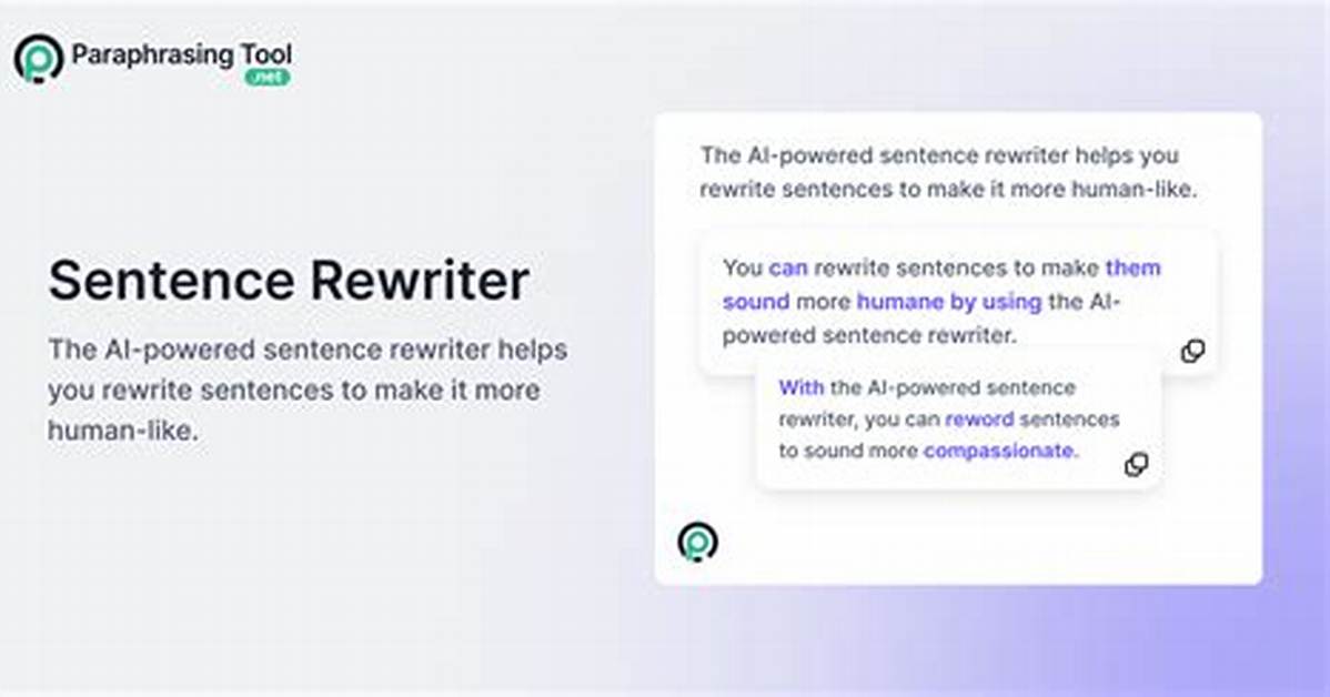 Rewrite Sentence