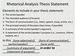 Rhetorical Analysis Thesis Example