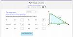 Right Triangles Calculator