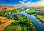 River Flowing Through Egypt