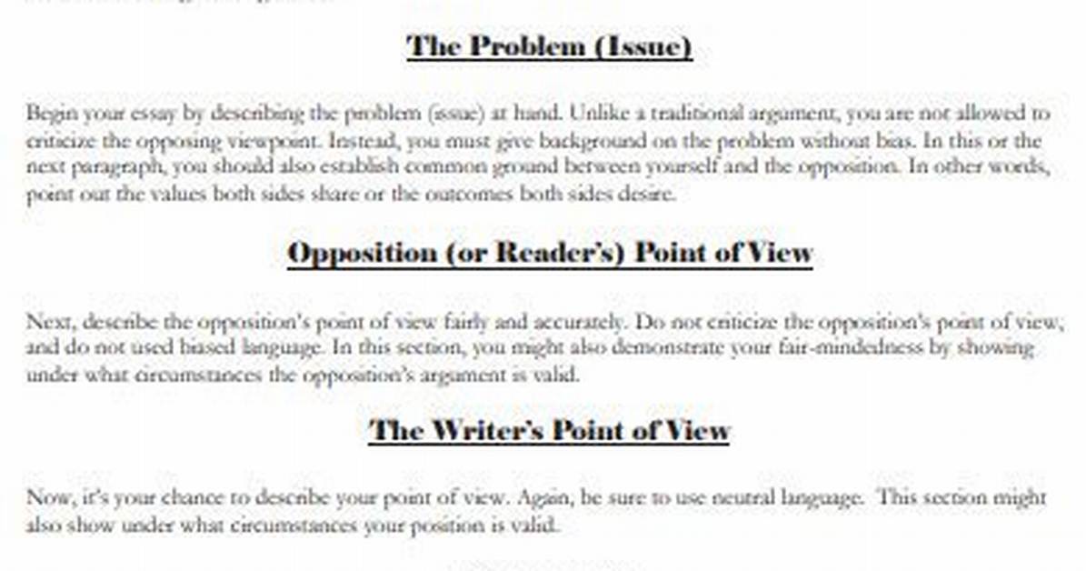 Rogerian Argument Example