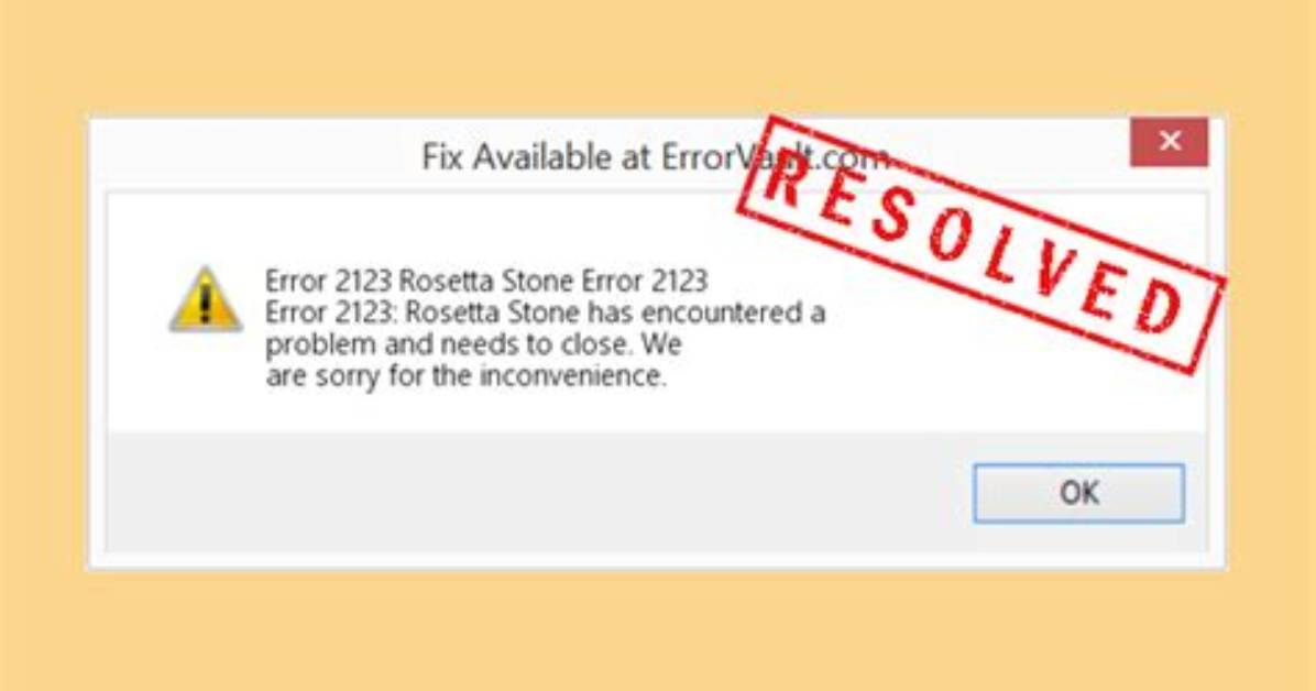 Rosetta Stone Network Communication Error
