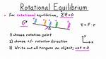 Rotational Equilibrium