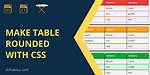 Rounded Table Corners Css Only