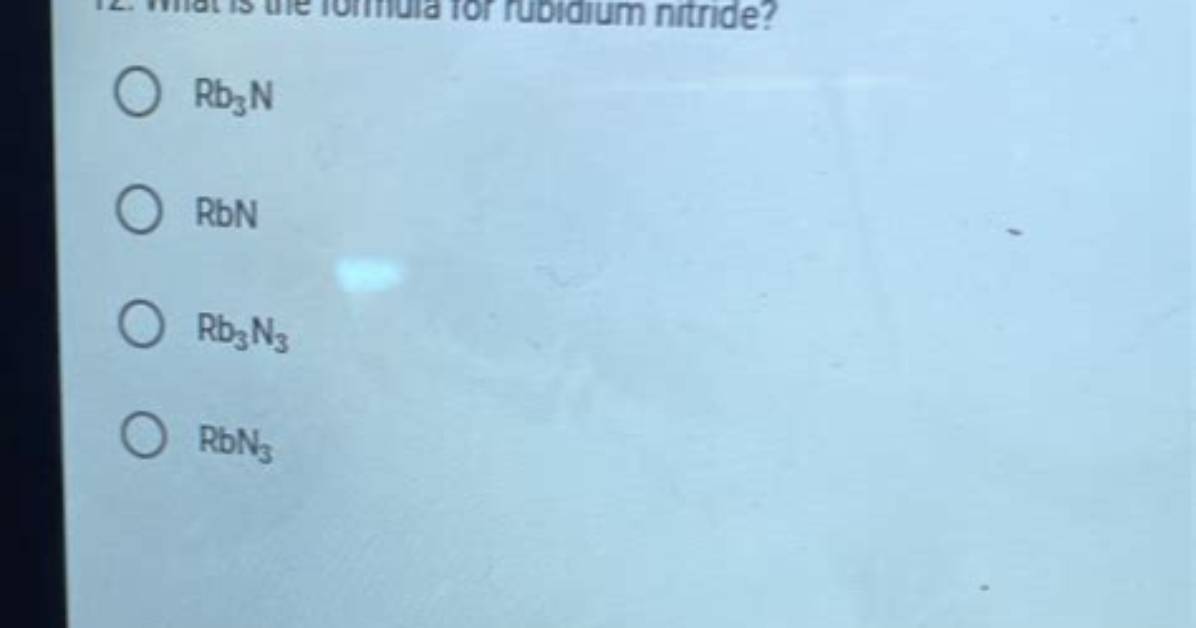 Rubidium Nitride