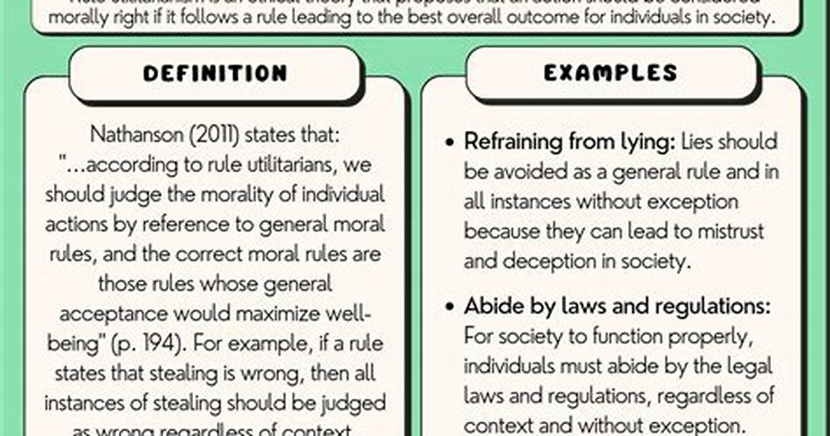 Rule Utilitarianism Example
