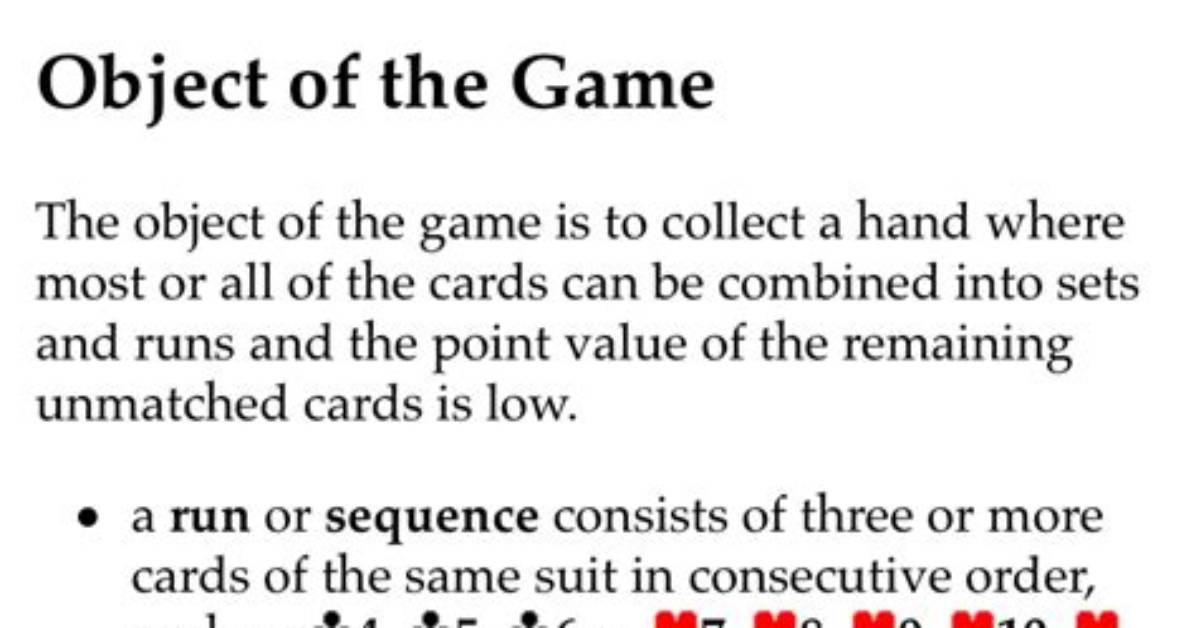 Rummy 5000 Rules