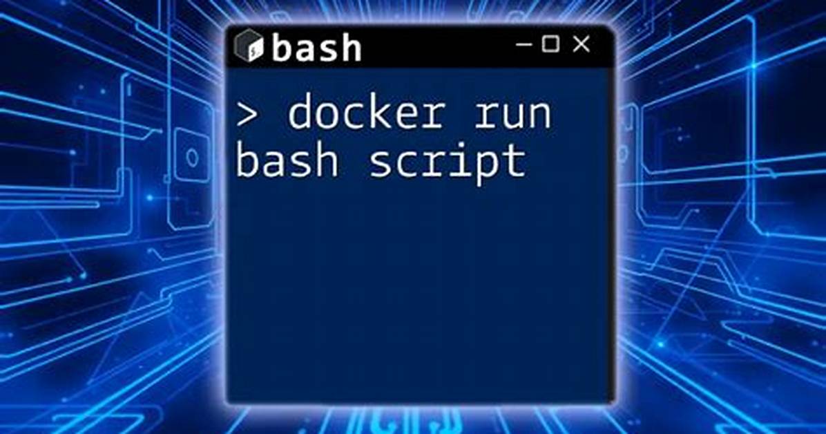 Run a Background Script Inside a Docker Container