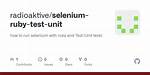 Run Selenium Tests with Ruby