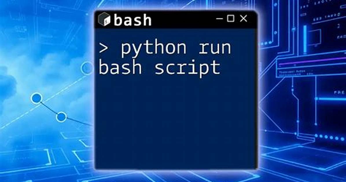 Running Bash Script from Within Python