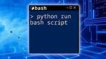 Running Bash Script from Within Python