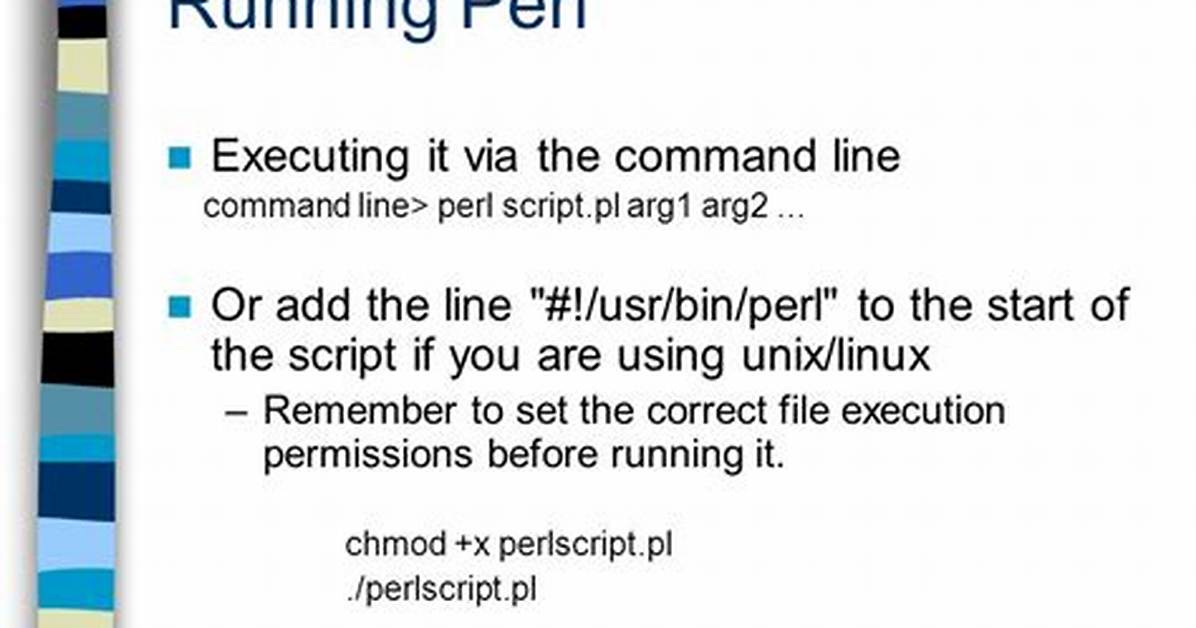 Running Perl Script from Command Line?