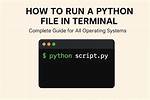 Running Python File in Terminal